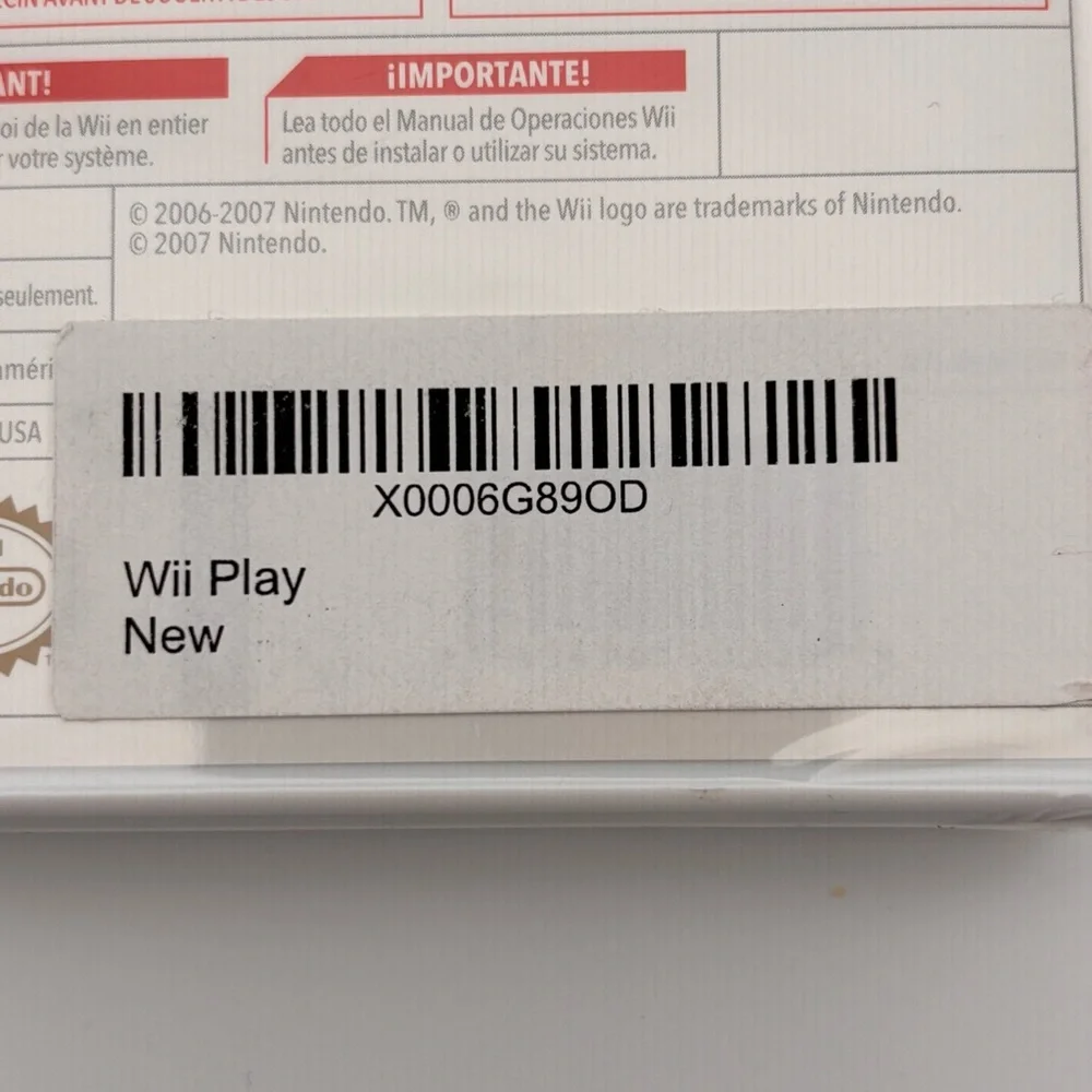 Wii Play - New if Factory Sealed Box